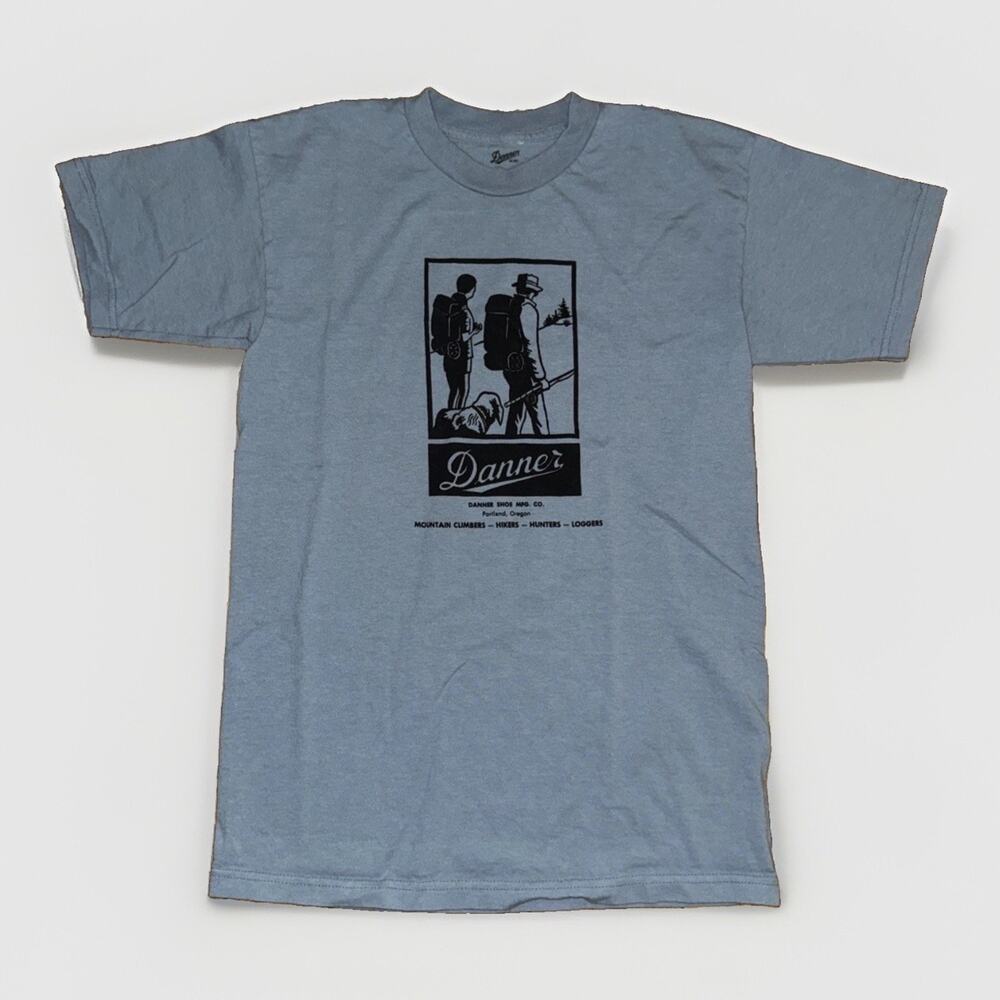 Danner Fishing Graphic T-Shirt Blue Medium 18x27